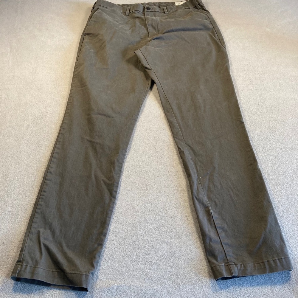 Gap Pants Mens 36x34 Gray Slim Fit Dark Wash